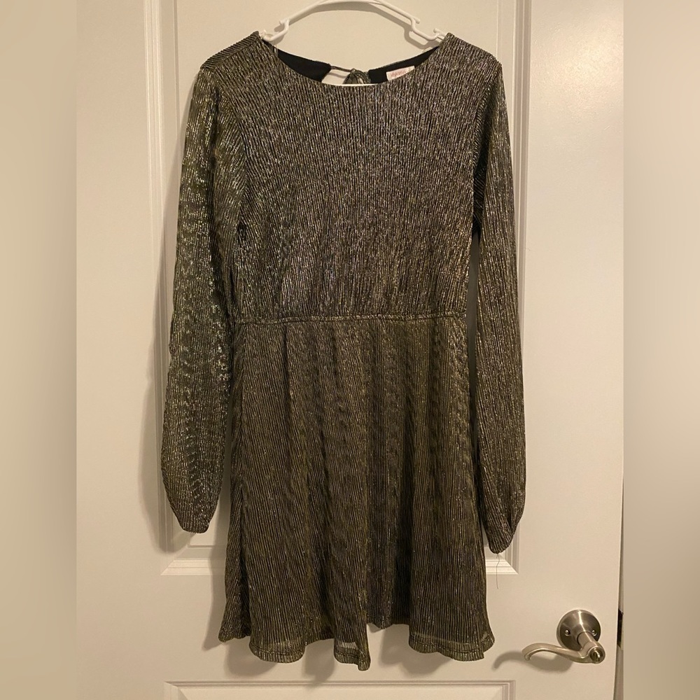 Xhilaration Gold Sparkly Dress